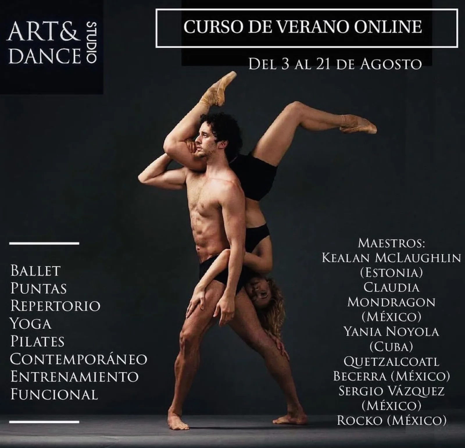 Kealan McLaughlin leading an ArtanDance workshop in Mexico