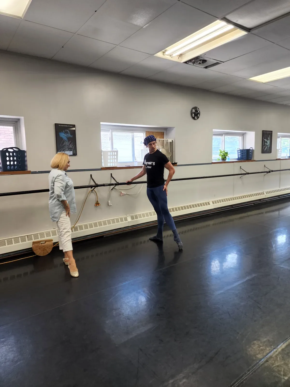 Kealan McLaughlin dancing at the barre